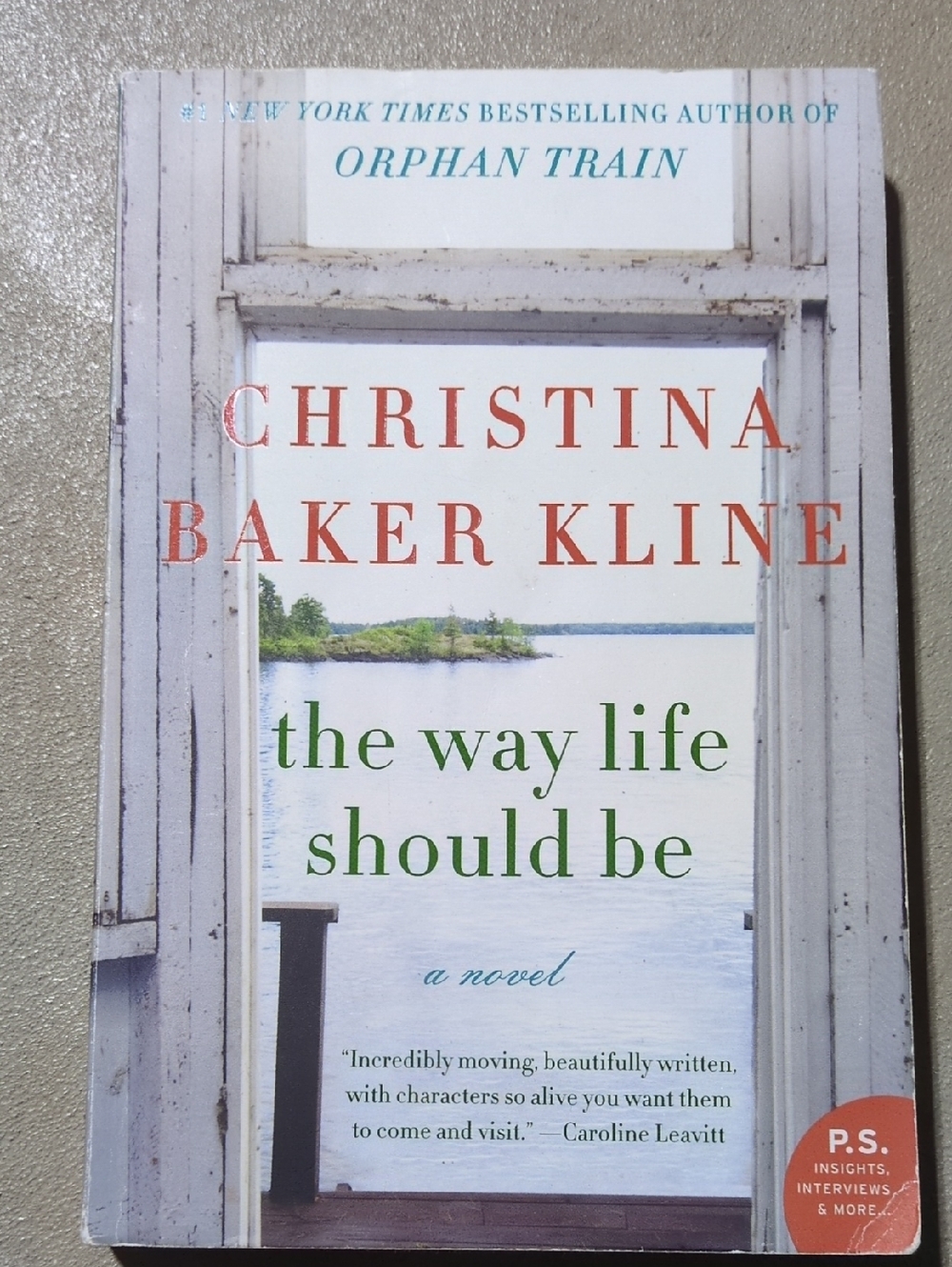 Book-"The Way Life Should Be" By Christina Baker Kline